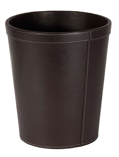 Picture of OSCO BROWN LEATHER ROUND BIN